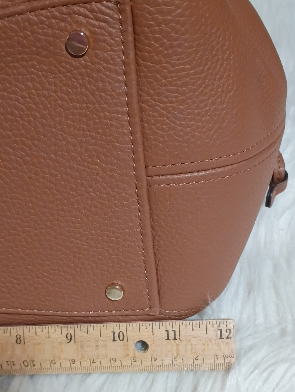 kate spade Dumpling satchel in Gingerbread Tan Pebble leather - Picture 11 of 16